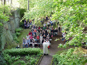 Die Fatima Grotte in Naumburg (Foto: Karl-Franz Thiede)